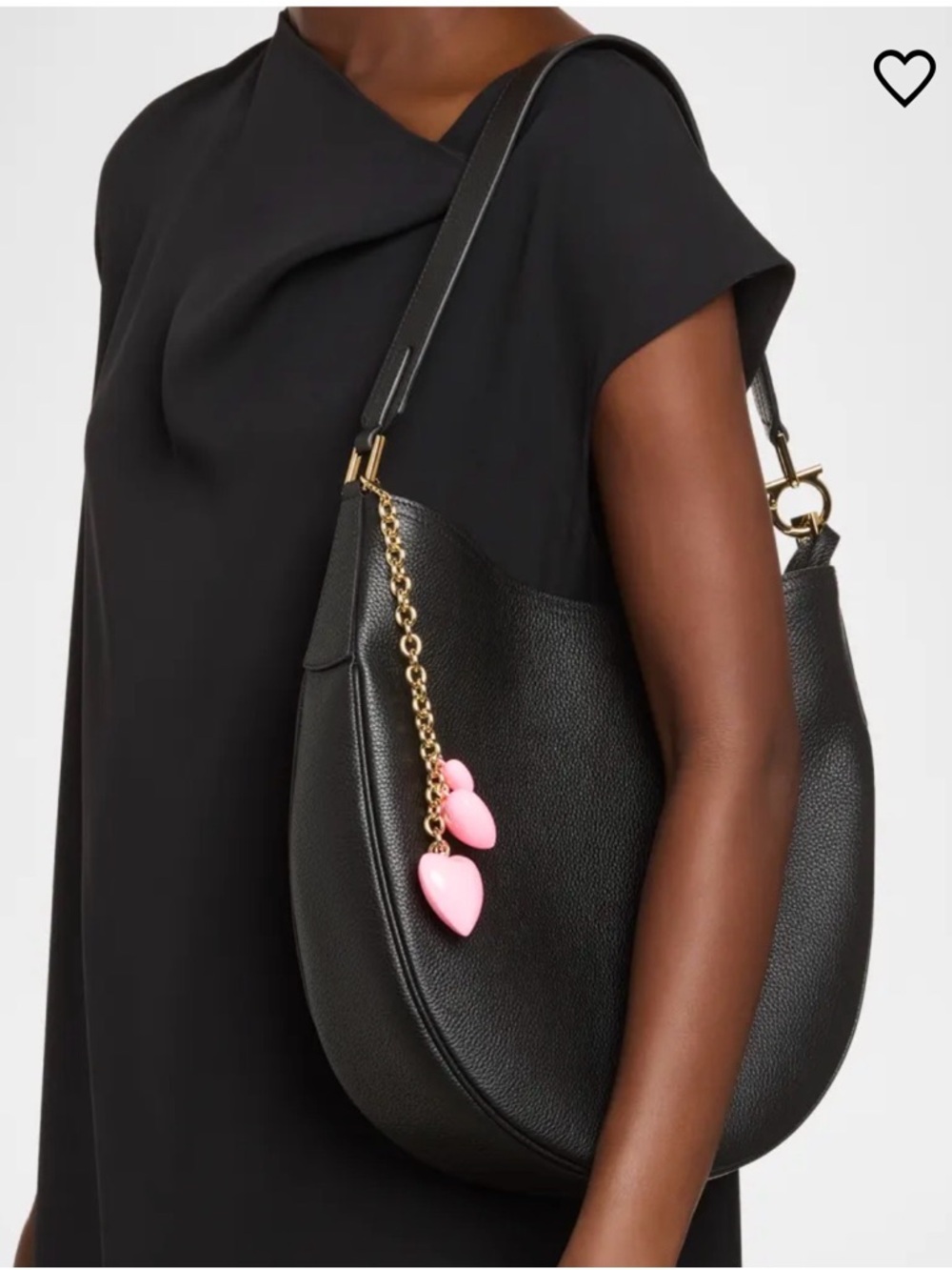 Roxanne Assoulin “The Happy Heart” Bag Charm/Bracelet in Cotton Candy Pink